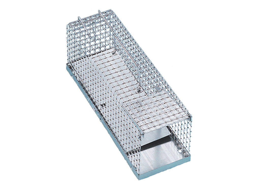 Nobby Ratten-Käfigfalle Blechwippe Wiesel Rattenfalle Lebendfalle Köderfalle