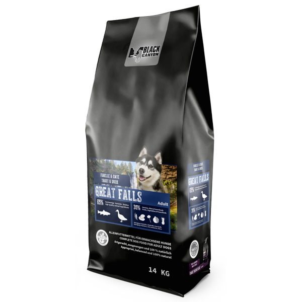 BLACK CANYON Great Falls - Forelle und Ente 14 kg /5 kg / 1,5 kg