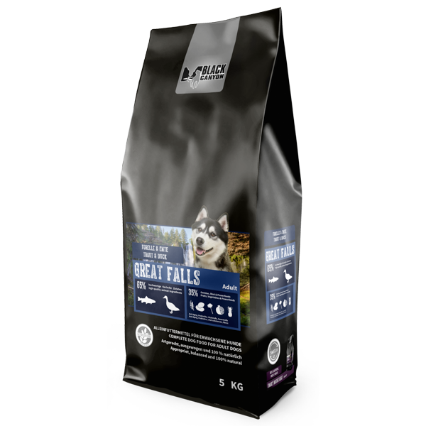 BLACK CANYON Great Falls - Forelle und Ente 14 kg /5 kg / 1,5 kg