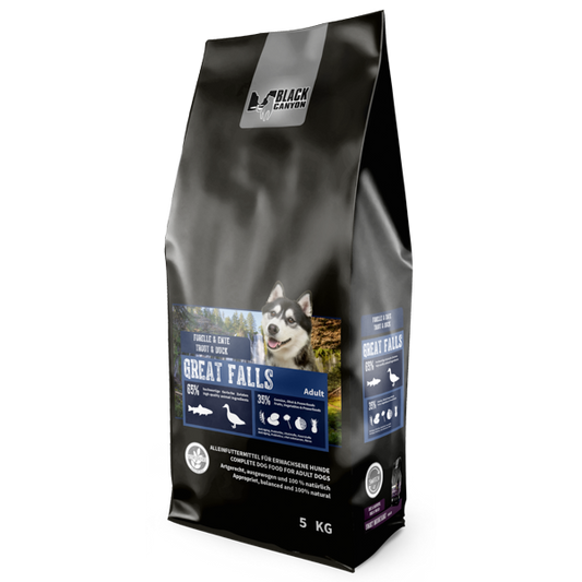 BLACK CANYON Great Falls - Forelle und Ente 14 kg /5 kg / 1,5 kg