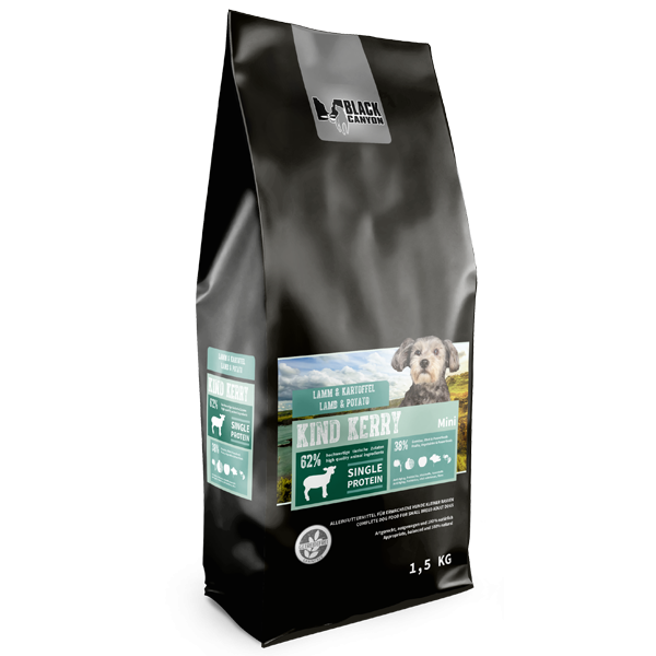 BLACK CANYON Kind Kerry Mini - Monoprotein Lamm 5 kg / 1,5 kg