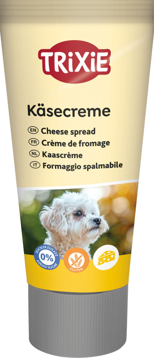 Trixie Käsecreme Hund Ideal für Tabletten Glutenfrei Vegetarisch Ohne Zucker Leckerlie Dog