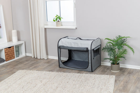 Trixie Mobile Kennel Basic dunkelgrau/hellgrau, diverse Größen Draußen und Drinnen
