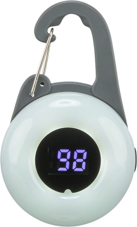 Trixie Flasher Sicherheitslicht mit Prozentanzeige NEU aufladbar Hund Gassi