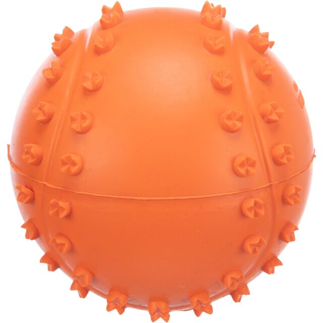 TRIXIE Hundespielzeug Ball Naturgummi mit Stimme Spielball Kauspielzeug Hunde