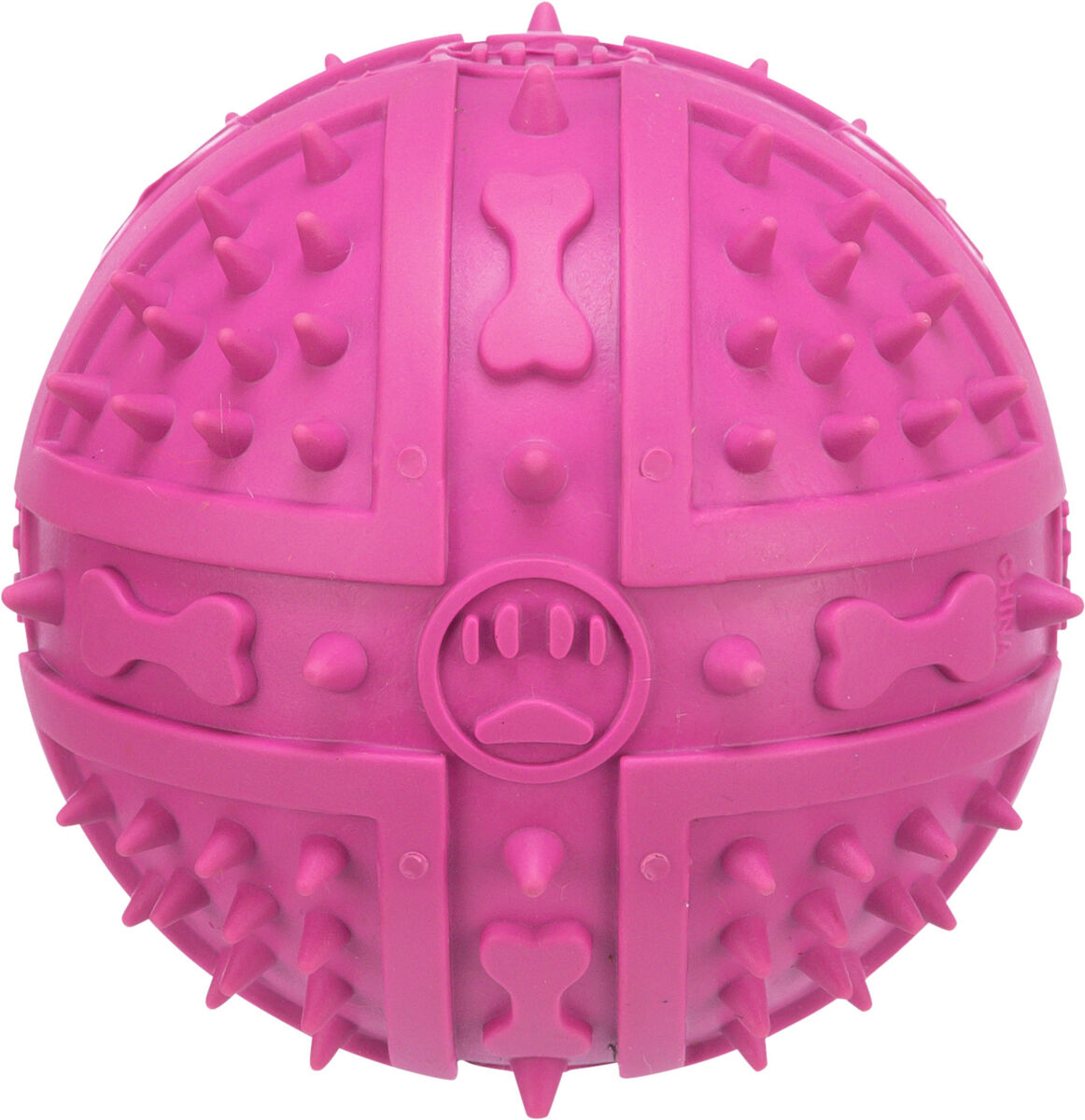 TRIXIE Hundespielzeug Ball Naturgummi mit Stimme Spielball Kauspielzeug Hunde