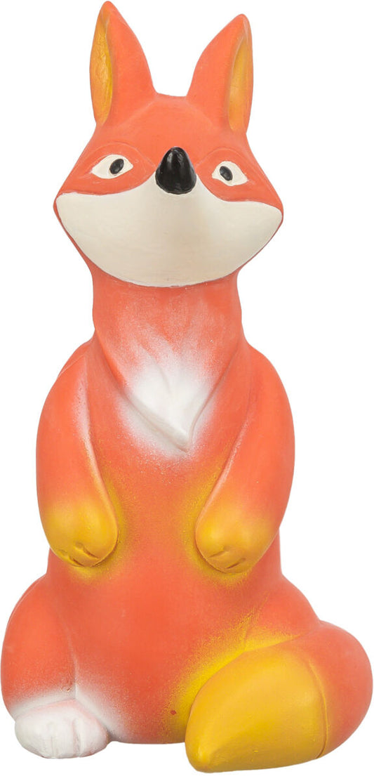 Trixie Hundespielzeug Fuchs Latex 17 cm mit Stimme robust Hund Spielzeug Kauen