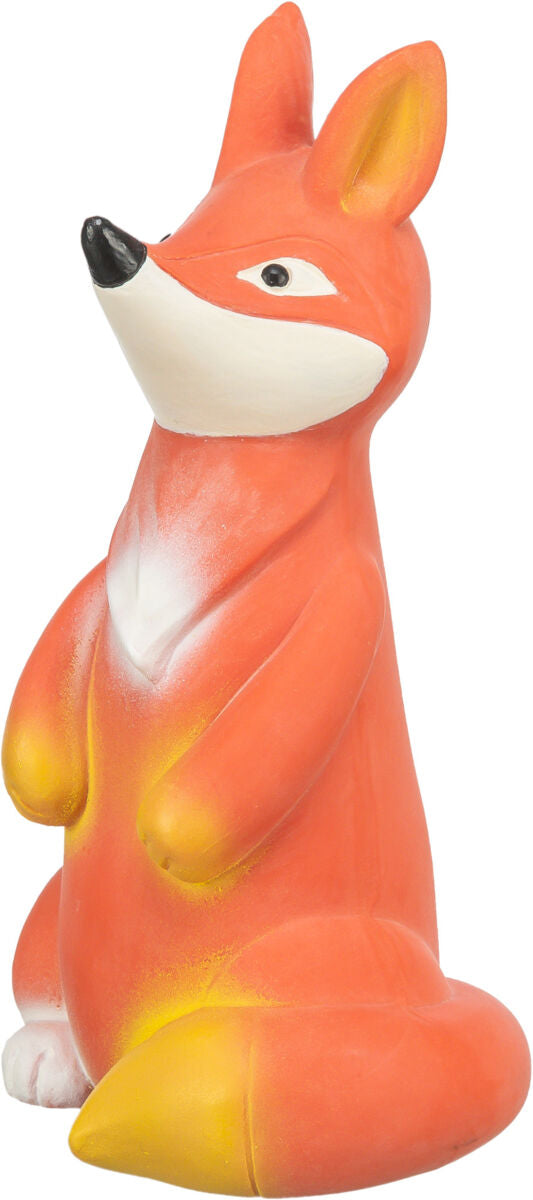 Trixie Hundespielzeug Fuchs Latex 17 cm mit Stimme robust Hund Spielzeug Kauen