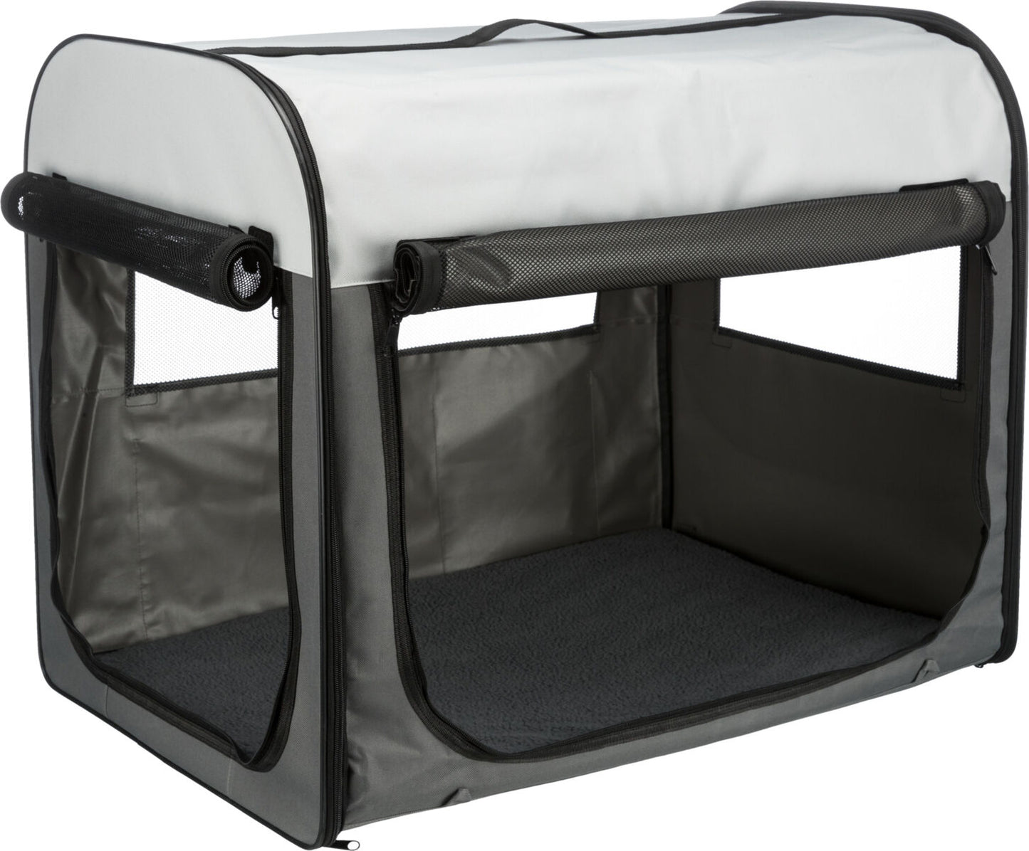 Trixie Mobile Kennel Basic dunkelgrau/hellgrau, diverse Größen Draußen und Drinnen