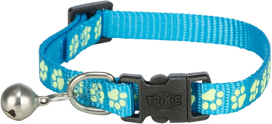 Trixie Halsband Katze fluoreszierend Pfötchen Motiv NEU Katzenhalsband
