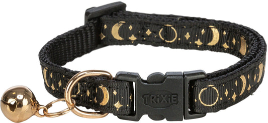 Trixie Halsband Katze mit abnehmbarer Schelle Mond Sonne Motiv Katzenhalsband