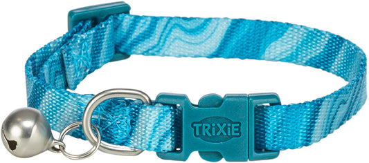 Trixie Halsband Katze mit abnehmbarer Schelle Tigerstreifen Motiv Katzenhalsband