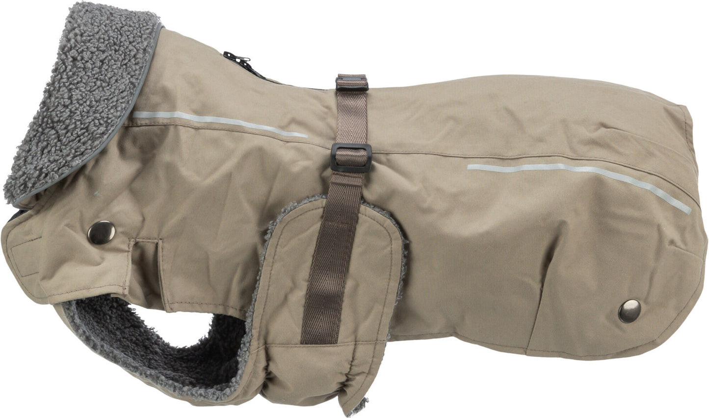 Trixie Mantel Wintermantel Rouen Hundemantel wattiert gesteppt 2 in 1 sand