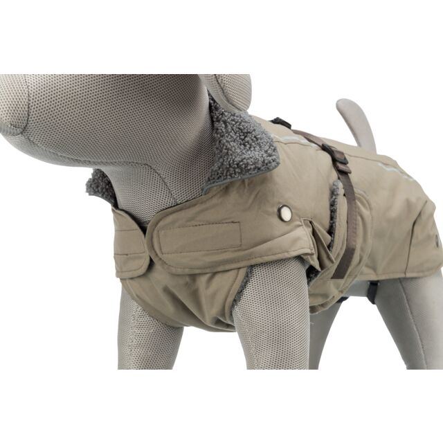 Trixie Mantel Wintermantel Rouen Hundemantel wattiert gesteppt 2 in 1 sand
