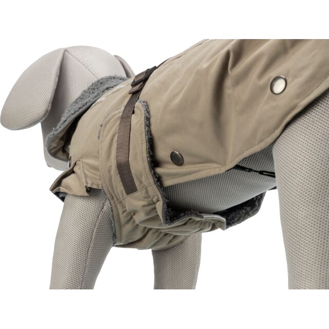 Trixie Mantel Wintermantel Rouen Hundemantel wattiert gesteppt 2 in 1 sand