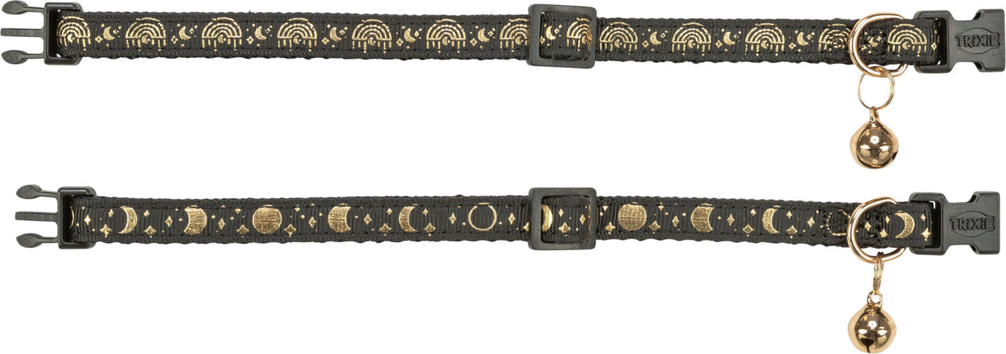 Trixie Halsband Katze mit abnehmbarer Schelle Mond Sonne Motiv Katzenhalsband