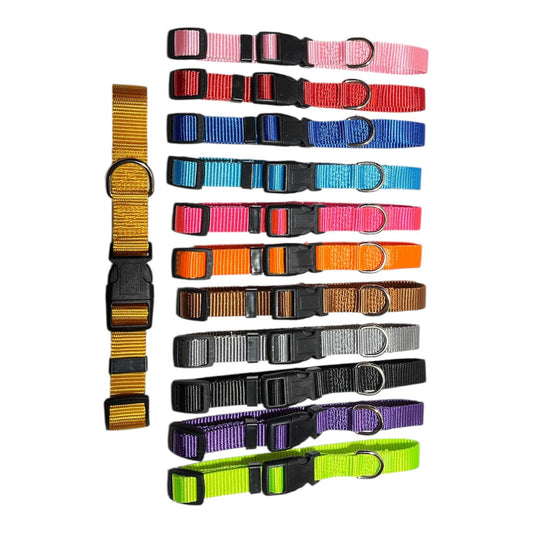 Premium Halsband Hundehalsband Regulierbare Hunde Nylon 12 Farben