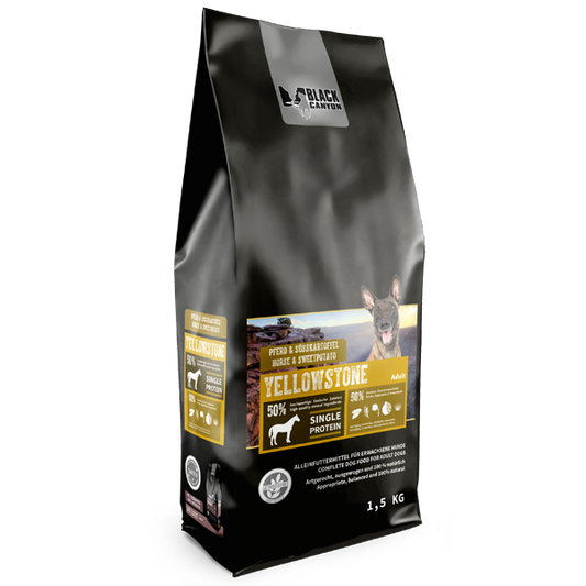 BLACK CANYON Yellowstone - Pferd und Süsskartoffel 14 kg /5 kg / 1,5 kg