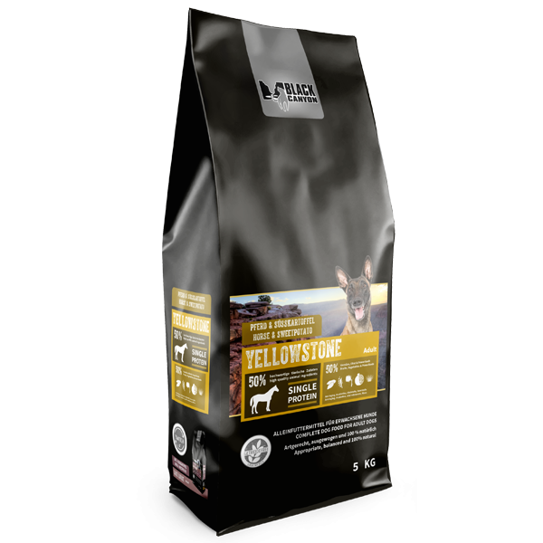 BLACK CANYON Yellowstone - Pferd und Süsskartoffel 14 kg /5 kg / 1,5 kg