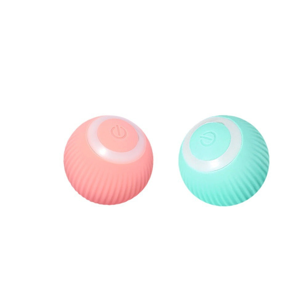 Katzenspielzeug Elektrisch mit LED Licht, Wiederaufladbarer Elektrisch Katzenspielzeug Ball mit Type-C Aufladbar 360° Interactive Hunting Cat Toy für Selbstbeschäftigung für Katzen und Kätzchen