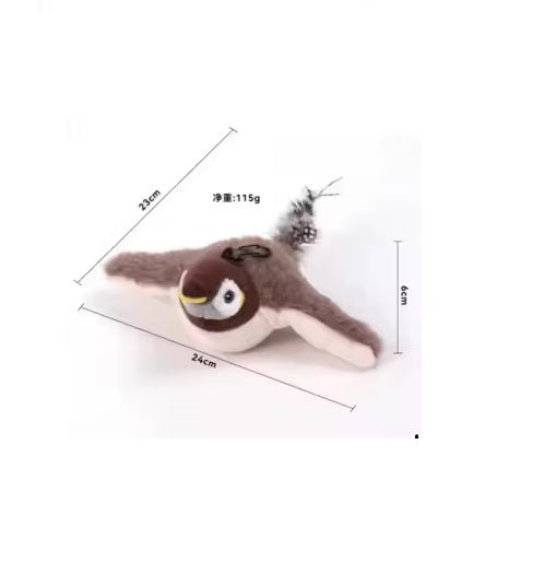 Katzenspielzeug Vogel Simuliertes Zwitscherndes, Selbstbeschäftigung Bird Cat Toy Interaktives Katzenspielzeug Elektrisch Vogel,Flapping Bird Cat Toy