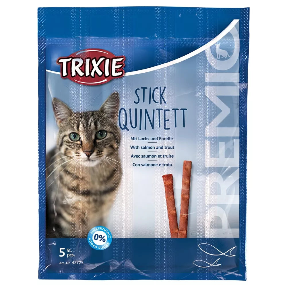 Trixie Premio Stick Quintett Lamm & Truthahn/ Geflügel & Leber oder Lachs/Forelle 20 g Cat Katze Snack Leckerli