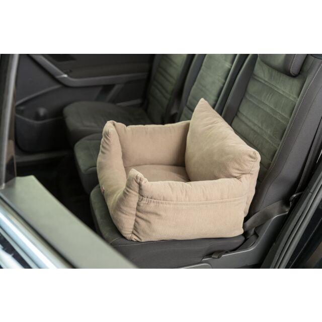 Trixie Hunde Autositz Hundesitz Reisebett Hundebett 55 × 30 × 50 cm taupe Reisen
