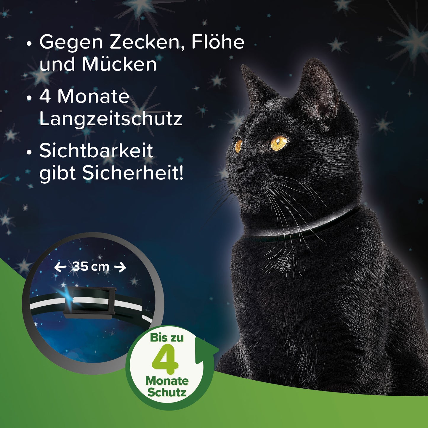 Beaphar Zeckenschutzhalsband Flohschutzhalsband Ungezieferhalsband Katze 35 cm
