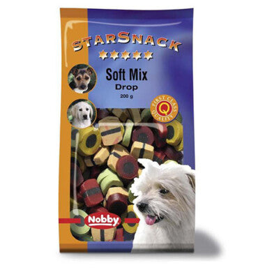Nobby Starsnack Soft Mix Drop Drops 200g Leckerli Snack zuckerfrei Hund