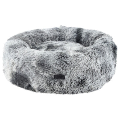 Nobby Kuschelbett Donut Coda grau Ø 60 cm Hundebett Katzenbett Kissen Hund Katze
