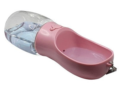 Nobby Trinkflasche 2in1 mint pink auslaufsicher Trinkwasserflasche Napf Hund