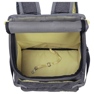 Nobby Fronttasche Malta grau/senf Hund Katze bis 7kg Tasche Transport