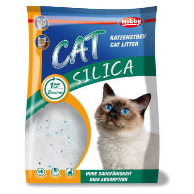 Nobby Katzenstreu Cat Silica 5 Ltr. Silikatstreu gegen Gerüche, antibakteriell