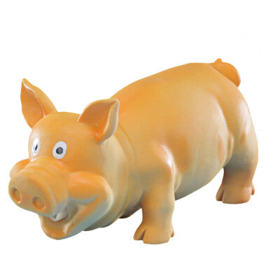 Nobby Latex Schwein braun 21cm quietschend Hundespielzeug Spielzeug Hund