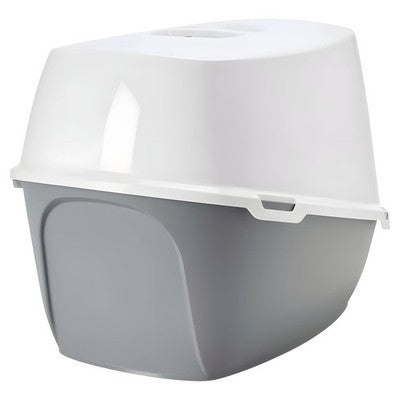 Nobby SAVIC Katzentoilette Robin Jumbo 66x47,5cm weiß/grau Toilette Klo Katze