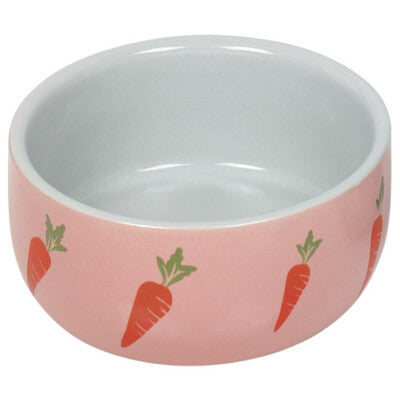 Nobby Nager Keramik Napf Wortel rosa 300ml Keramiknapf Futtertrog Nager