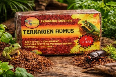Kokosfaserhumus gepresst (9 Liter) Kokossubstrat Terrarienbodengrund Erde