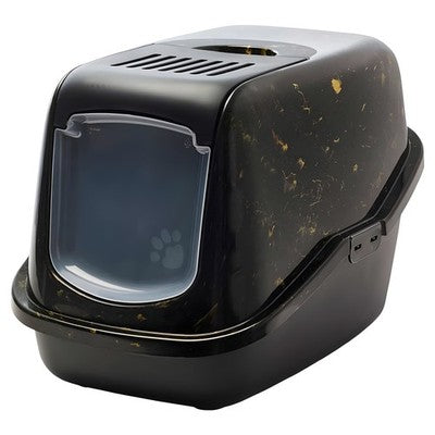 Nobby SAVIC Katzentoilette Nestor 56x39cm schwarz/gold Toilette Klo Katze