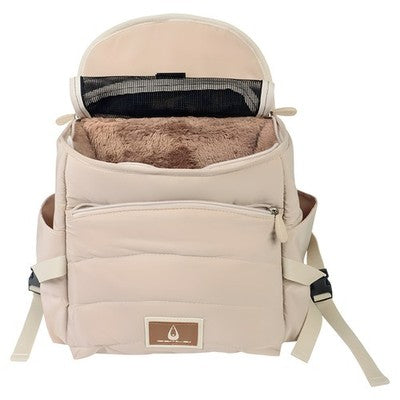 Nobby Hunde Fronttasche Faroe beige 4kg 30x20x28/40cm Hund Katze Tragetasche