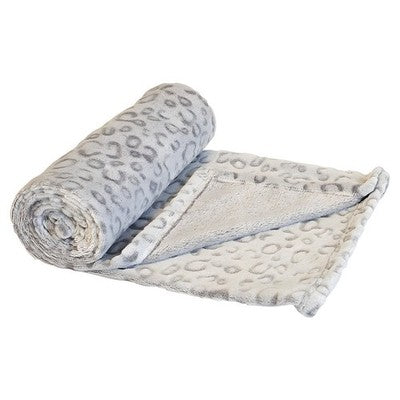 Nobby Hundedecke Fleece Plaid Lorik Leopard grau weich Decke Plüsch Hund Katze