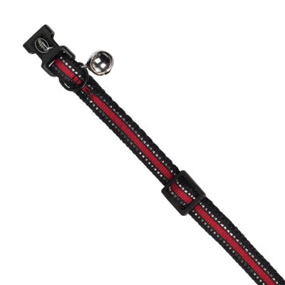 Nobby Katzenhalsband Reflect rot robust Nylon verstellbar Halsband Katze