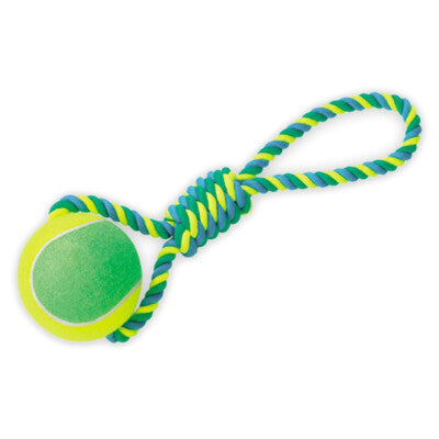 Nobby Spielseil XXL mit Tennisball Ball Tau 50cm große Hunde Hundespielzeug Hund
