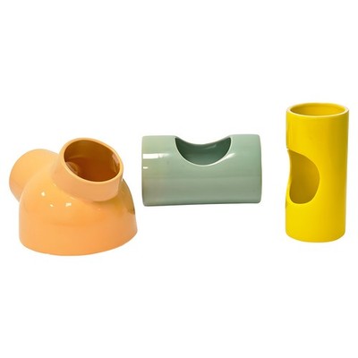 Nobby Keramikhaus Ceramik Tube grün 8,5x14,5cm Nagerhaus Hamster Mäuse Nager