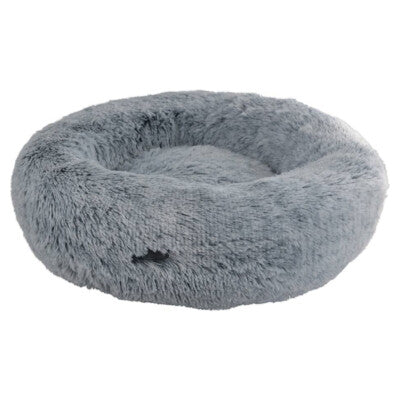 Nobby Komfortbett Donut Nuru grau Plüschbett Hundebett Kuschelbett Hund