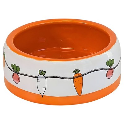 Nobby Nager Keramiktrog Vegetable orange Ø14,5cm 500ml Nagernapf Napf