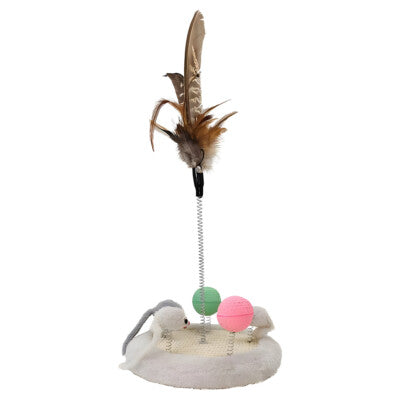 Nobby Katzenspielplatz Plüsch Ø 19x38 cm Katzenspielzeug Spielzeug Katze