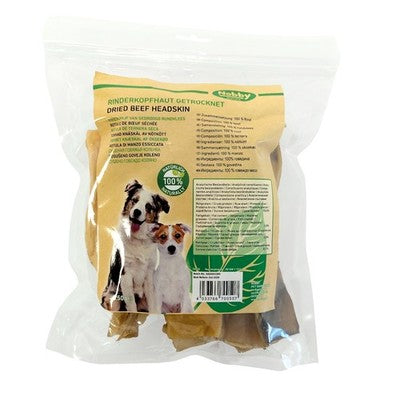 Nobby Nature Rinderkopfhaut 250g Hundesnack natürlich getrocknet BARF Kausnack