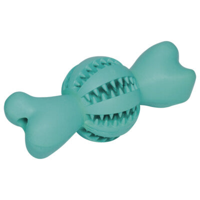 Nobby Hundespielzeug Ball mit Knochen 18cm Gummi Dental Minzaroma Hund Spielzeug