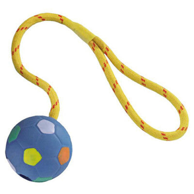 Nobby Vollgummi Ball am Seil 6,5cm Hundespielzeug Spielzeug Hund