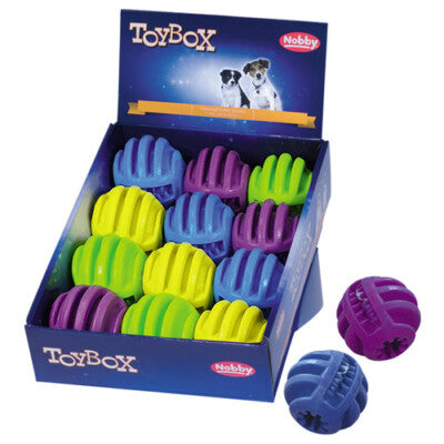 Nobby Hundespielzeug TPR Schaumball Ball 7cm flexibel schwimmt Spielzeug Hund